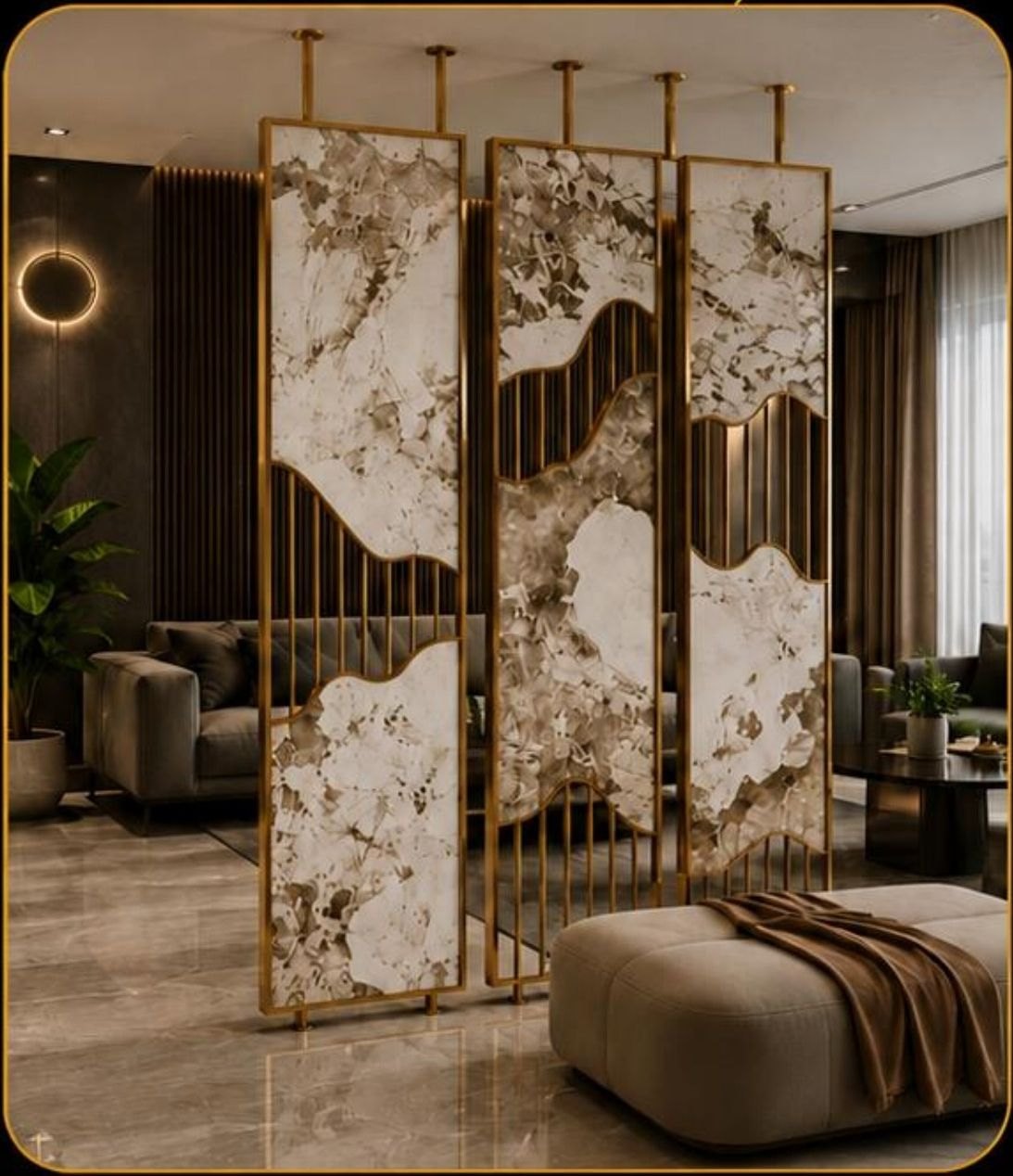 PVD Partition by GAD Furnitures
